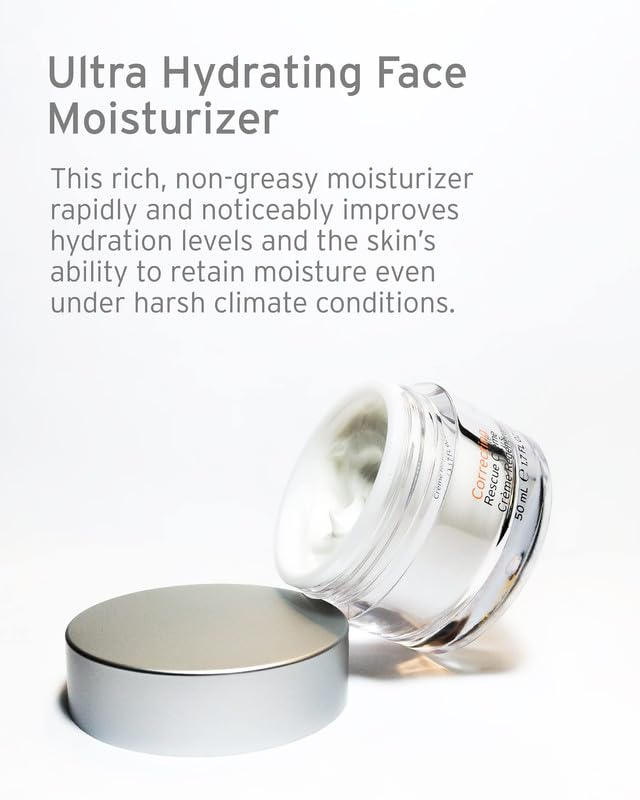 Kerstin Florian Rescue Creme - Hydrating Face Moisturizer for Dry Skin | Day & Night Cream to Boost Collagen & Elastin, Reduce Wrinkles | 1.7 fl oz | Perfect for Daily Skincare Routine & Anti-Aging Treatment
