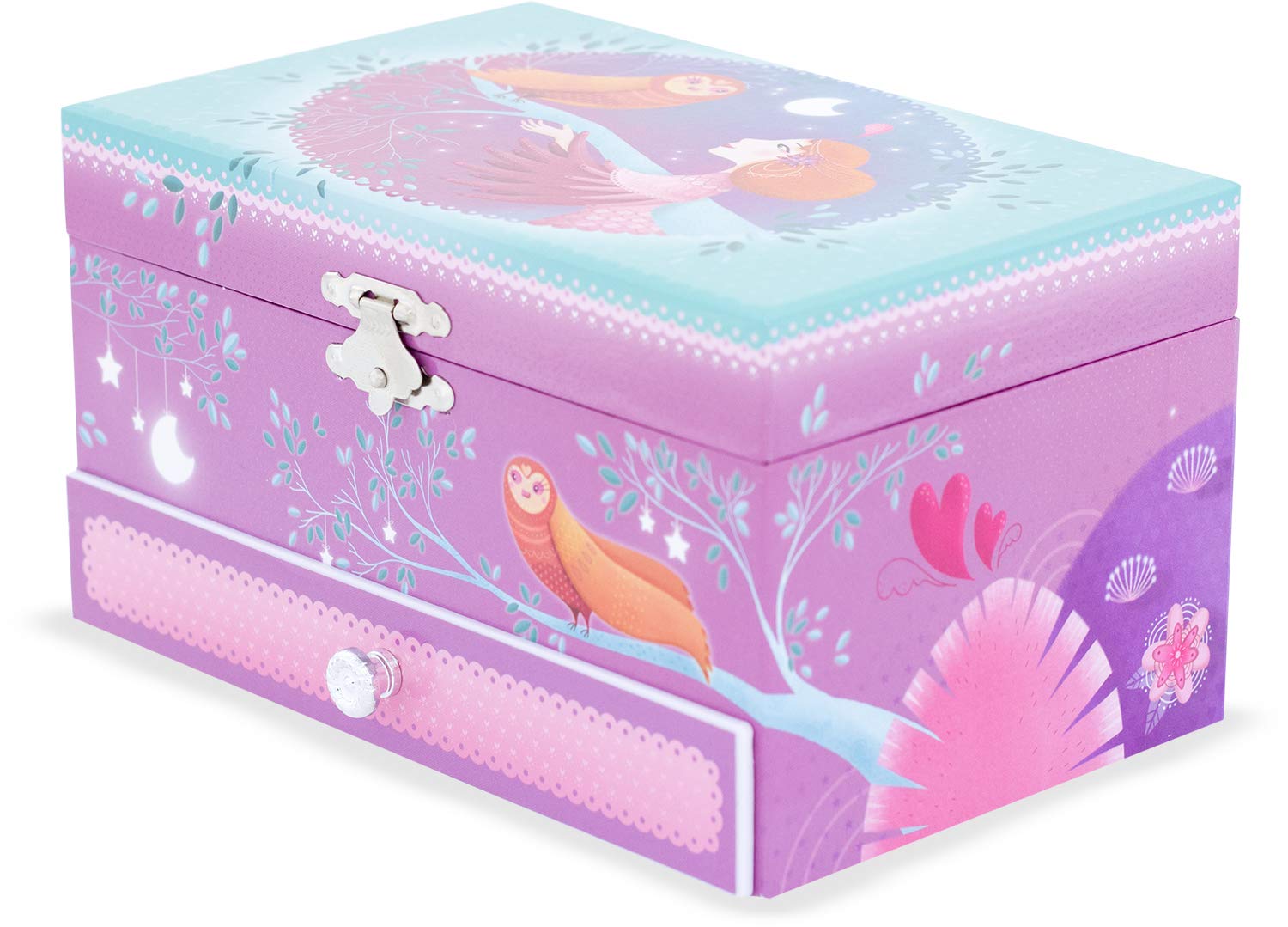 Ulysses 9517 Owl Musical Box - Handcrafted Wooden Music Box with Beautiful Melodies, Perfect for Gifts, Home Decor, and Relaxation | Ideal for Birthdays, Anniversaries, and Nursery Room Decor