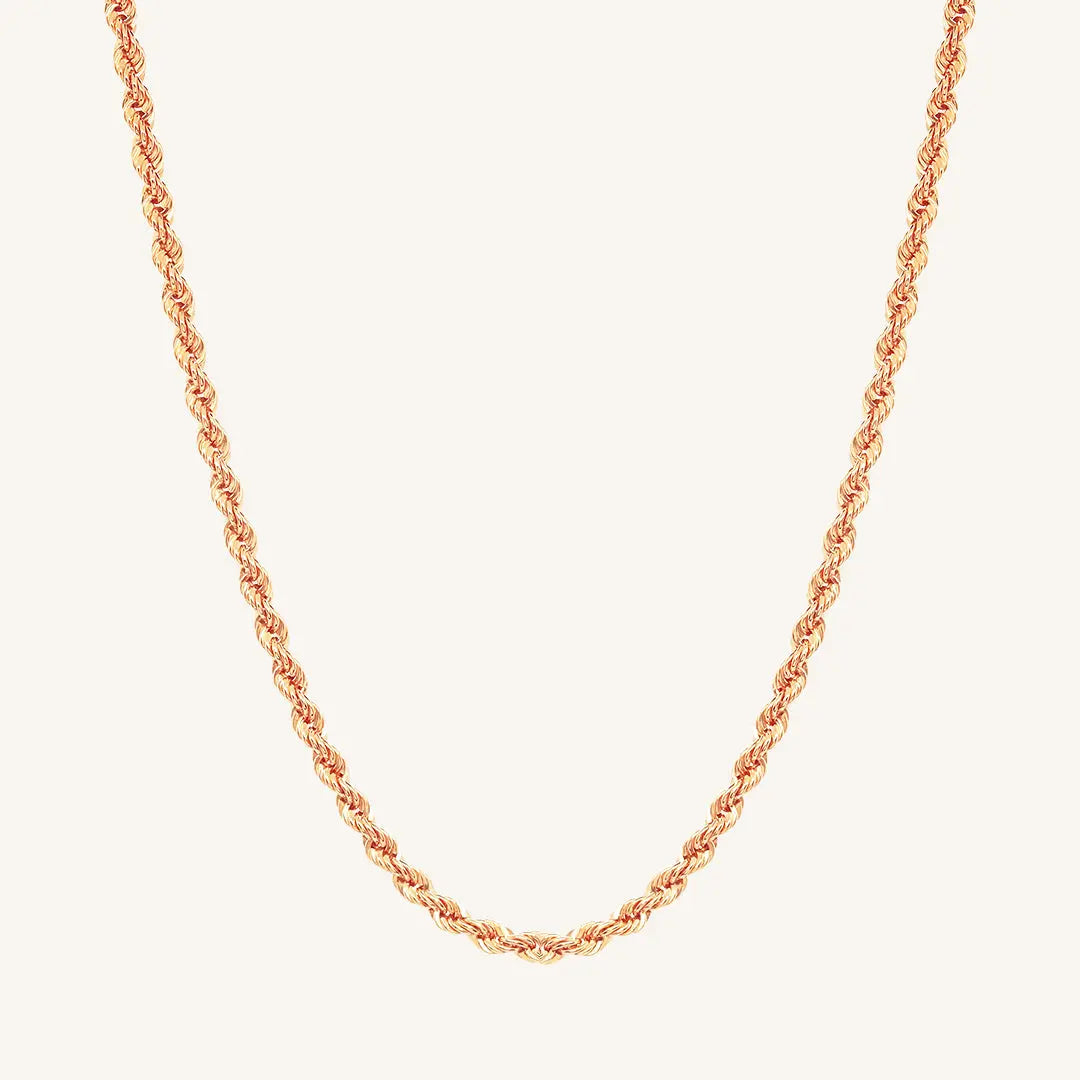 Premium Stainless Steel Rope Chain Necklace for Men & Women - Durable & Stylish Jewelry for Everyday Wear, Gifts & Special Occasions