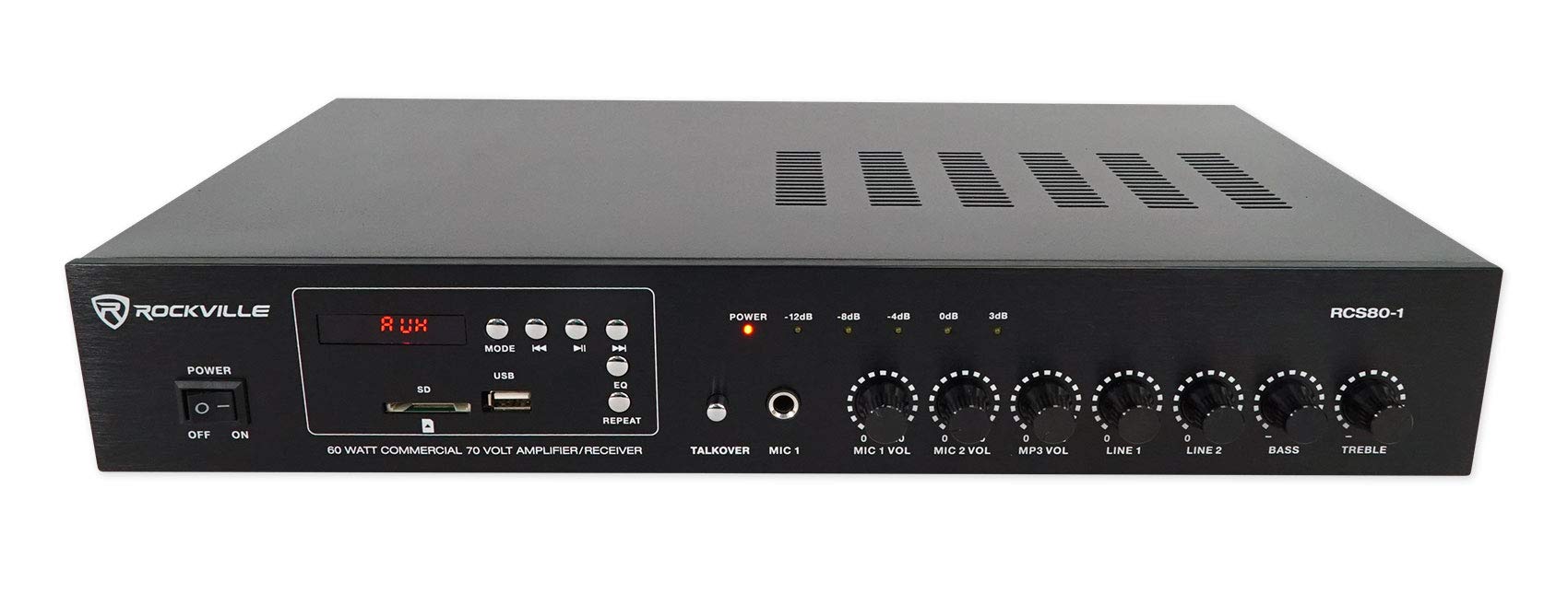 Rockville Commercial Restaurant Amplifier with 4x6