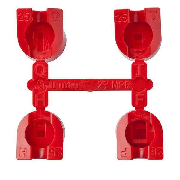 Hunter MPR25 25 ft. Red Rotor Nozzles Q, T, H, F - High Performance Sprinkler Nozzle for Lawn, Garden & Landscape Irrigation
