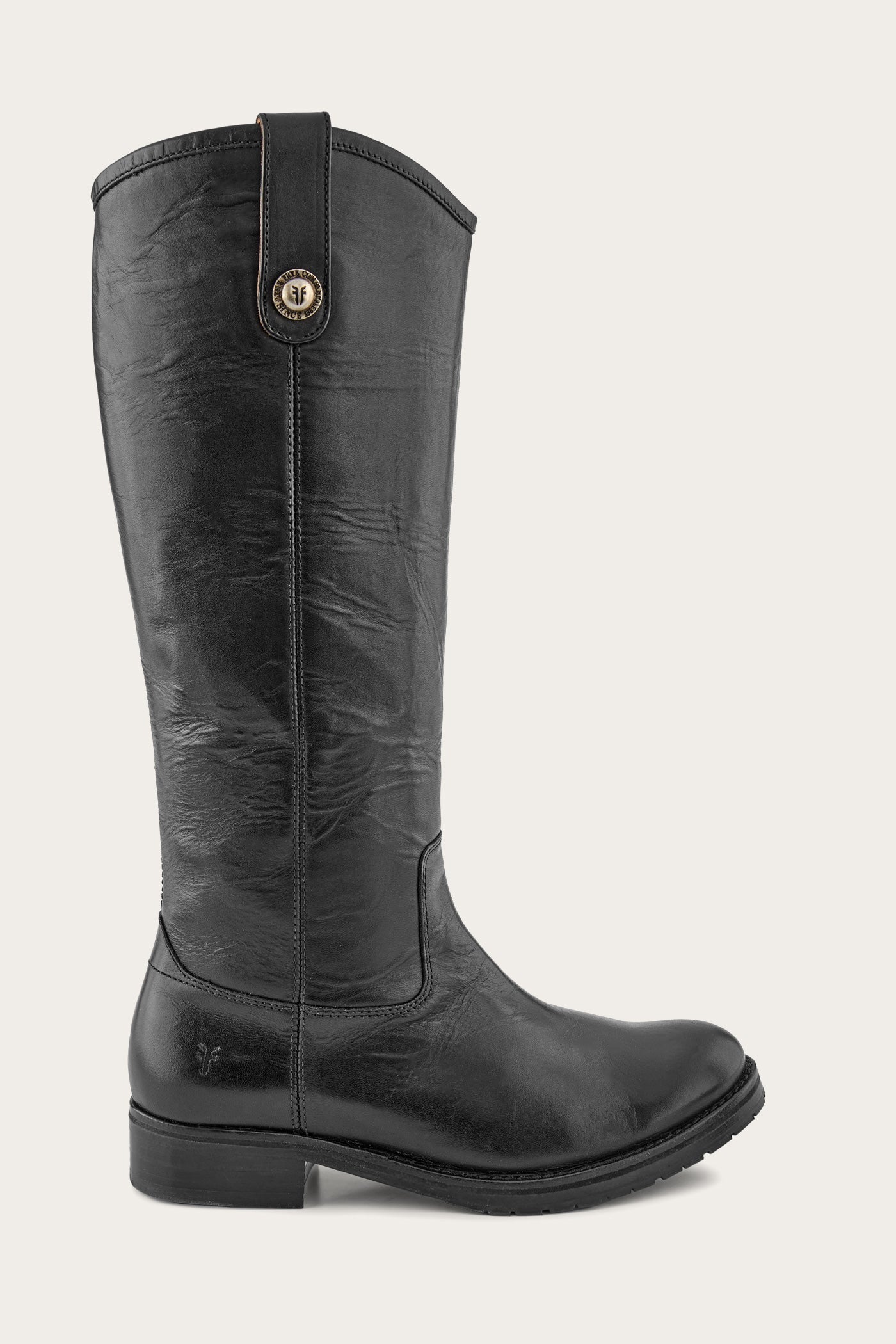 Vintage Melissa Double Sole Button Lug Tall Boots - Eco-Friendly Pre-Loved Women's Fashion for Fall & Winter Outfits