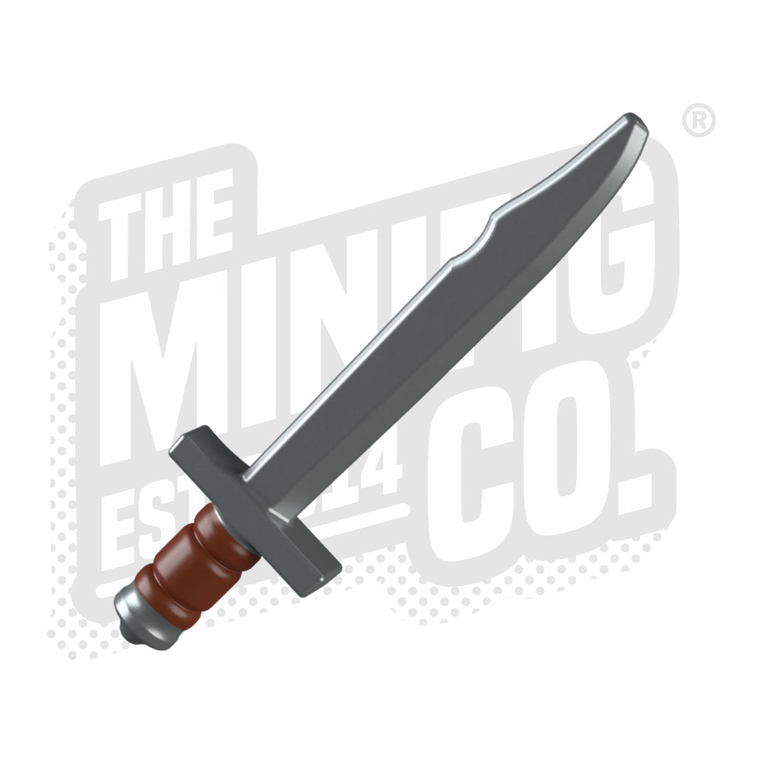 Premium Falchion Cleaver Knife - High Carbon Stainless Steel Blade with Silver/Red Brown Handle - Perfect for Butchering, Meat Processing & Outdoor Cooking