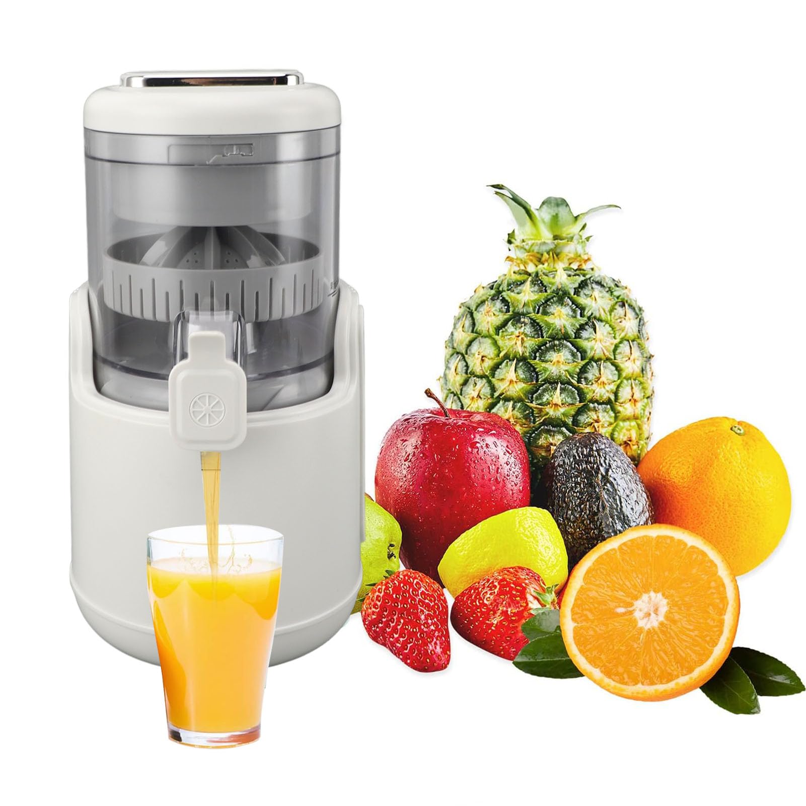 Electric Citrus Juicer - 500ML Leakproof USB Rechargeable Juicer with 360° Motor for Orange, Lemon, Lime & Grapefruit - Portable Mini Juicer Machine for Home, Office & Travel