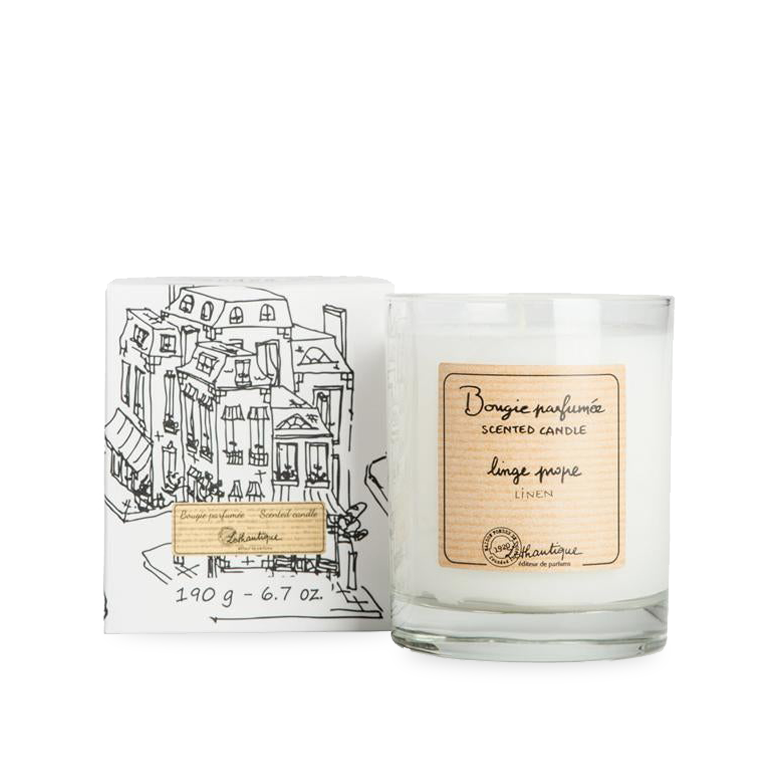 Luxury Linen Scented Candle - Fresh & Clean Home Fragrance for Relaxation, Bedroom, Bathroom & Living Room Decor