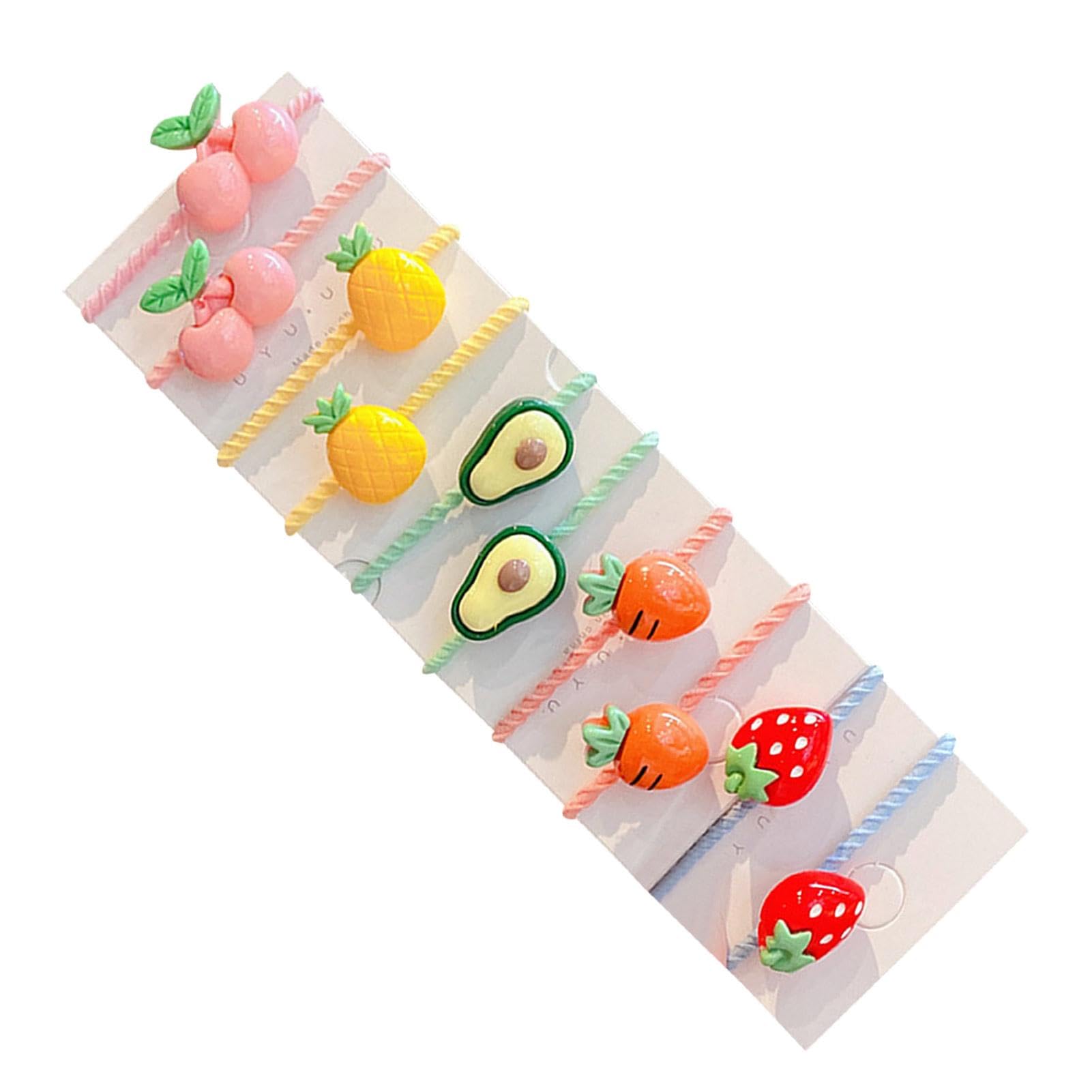 Soft Kids Hair Bands for Girls - 10 Pack Colorful Elastic Hair Ties, Gentle Rubber Bands for Children's Hair Accessories | Perfect for School, Sports & Everyday Styling