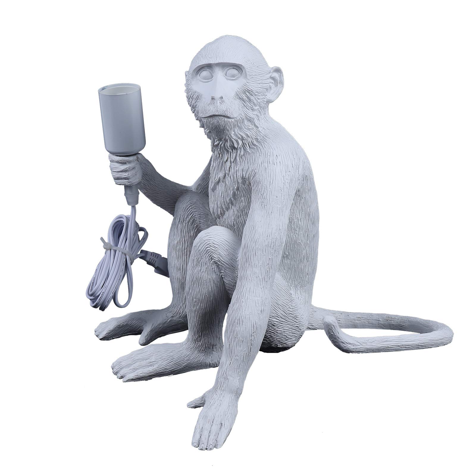 Gdrasuya10 Modern Resin Monkey Night Light - Adjustable Desk Lamp & Bedside Light for Kids Room, Nursery, Living Room | Soft Glow for Reading, Decor & Relaxation