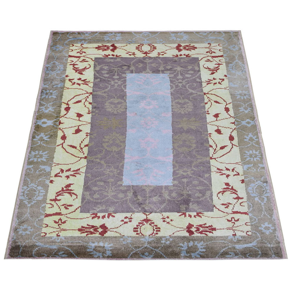 Hand Knotted Hypnotic Rug - Premium Bohemian Design for Living Room, Bedroom & Home Decor - Soft & Durable Area Rug for Cozy Spaces