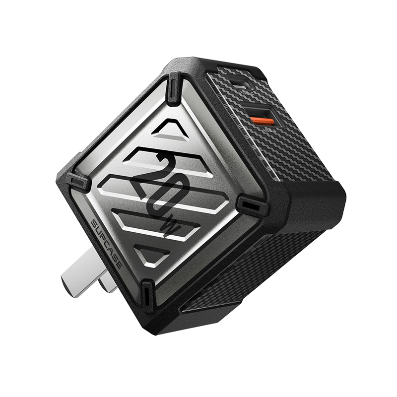 20W Fast Foldable Wall Charger with Dual USB Ports - Compact & Portable Charging for iPhone, Android, Travel & Home Use