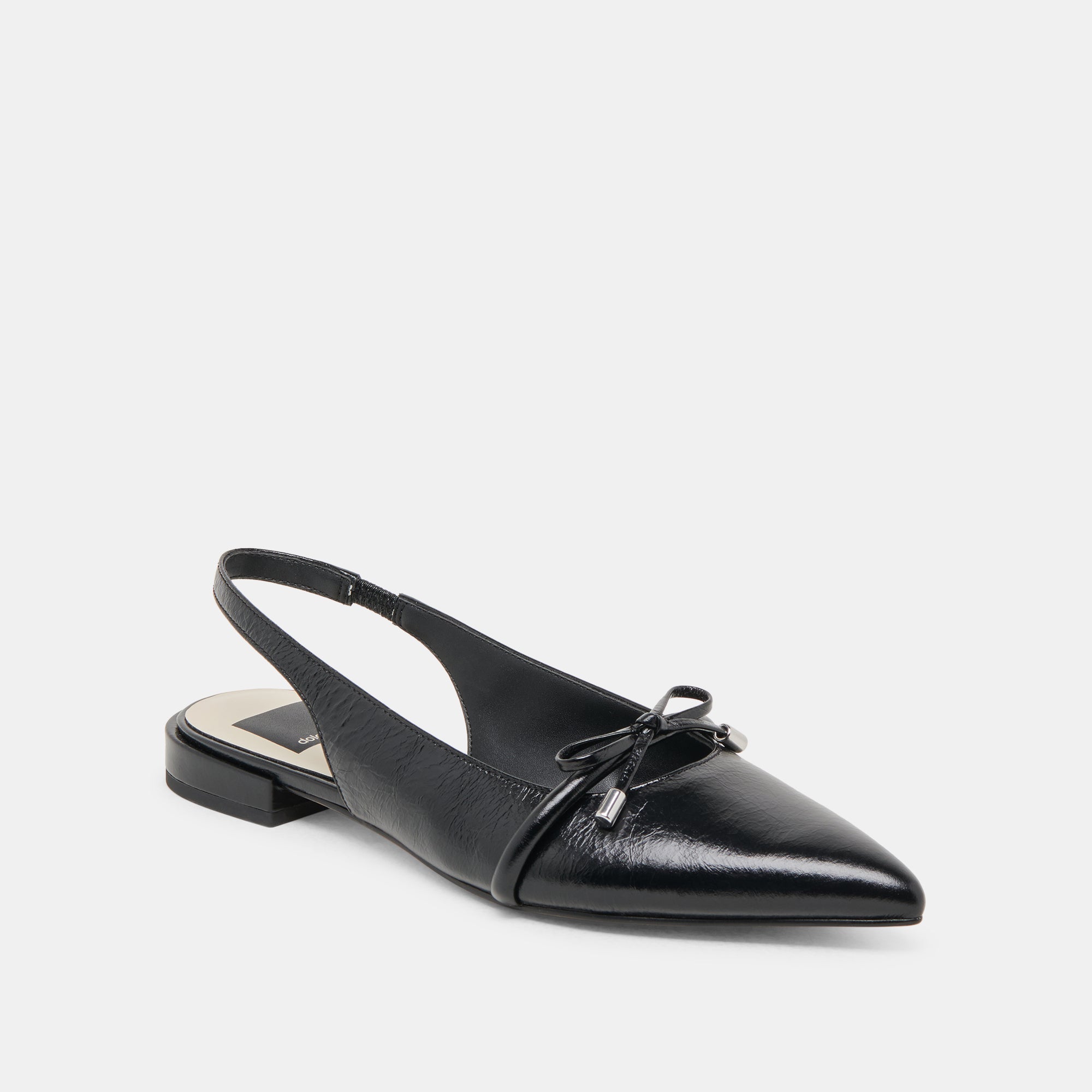 PAYGE FLATS MIDNIGHT CRINKLE PATENT - Women's Comfortable & Stylish Shoes for Work, Party & Daily Wear