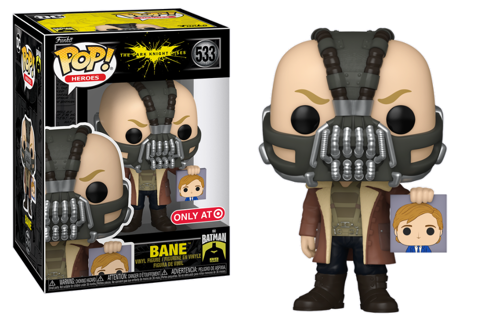 Batman Bane with Harvey Dent Pop Vinyl Figure - DC Comics Collectible for Fans & Display - Perfect for Home Decor, Office Display, and Gift Giving