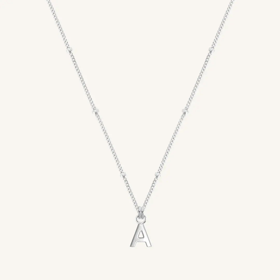 Personalized Letter Necklace - Custom Initial Bobble Chain Pendant for Women - Perfect for Gifts, Anniversaries & Everyday Wear
