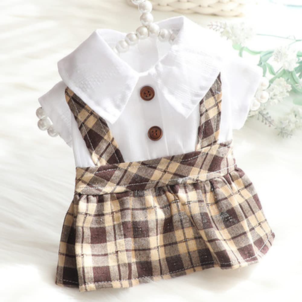 Stylish Cotton Satchel Skirt Dog Dress - Cute Spring & Summer Pet Outfits for Small to XXL Dogs - Perfect for Walks, Parties & Photo Shoots