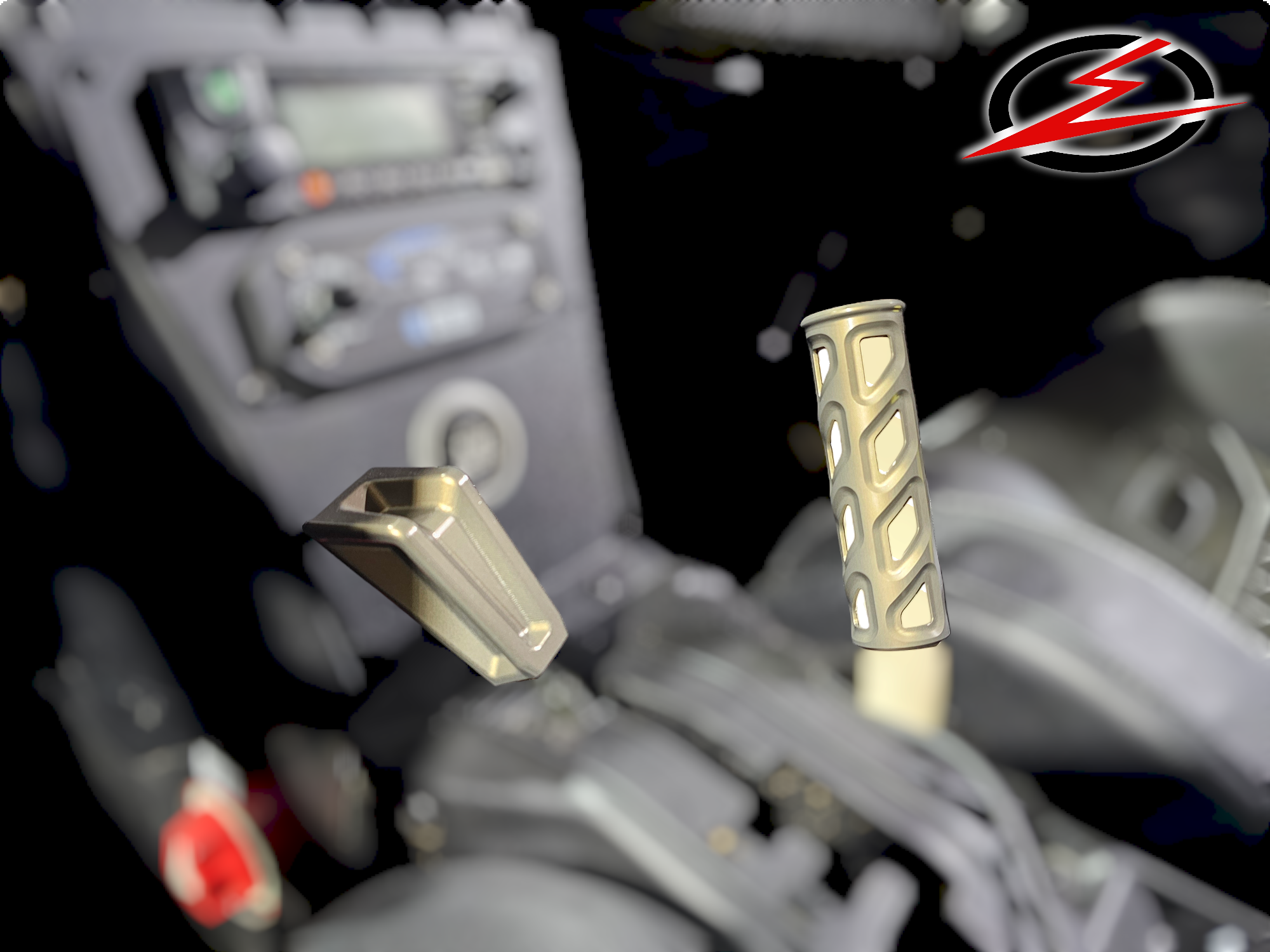 2017-2024 Can-Am Maverick X3 EOD Grab Handle - Anodized Gun Metal Finish - Heavy Duty Off-Road Accessory for UTV & Side-by-Side Vehicles - Perfect for Trail Riding, Dune Bashing & Off-Road Adventures
