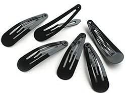 BLEND Tic Tac Hair Clips - 24 Pack Black Metal Hair Pins for Women & Girls - Secure Hold for School, Work & Everyday Hairstyles - Simple & Stylish Hair Accessories for Daily Use