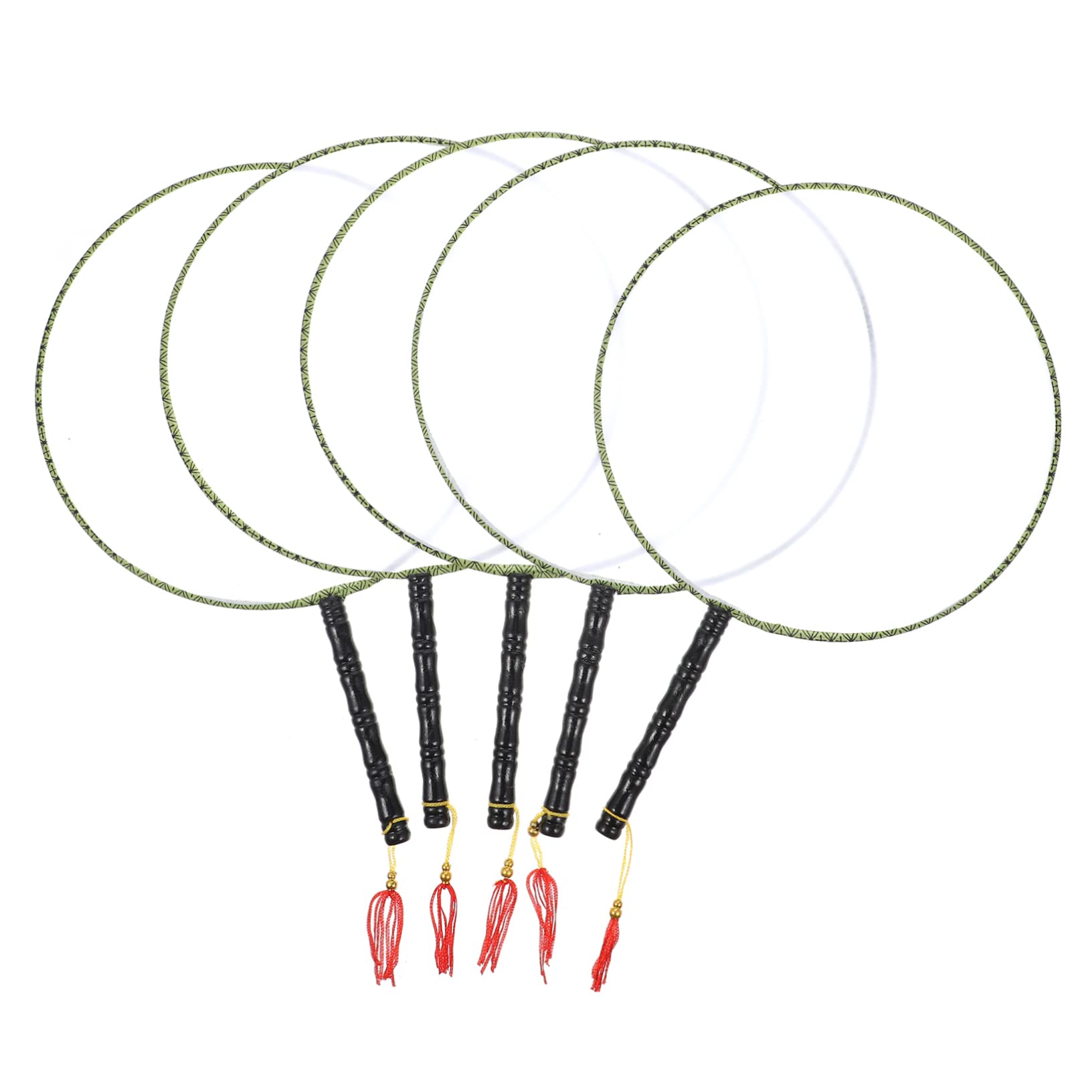 5pcs DIY Blank Children's Drawing Fans - Handmade Painting Fan for Kindergarten, Art Projects & Creative Play - Perfect for Kids' Crafts, Classroom Activities & Party Favors