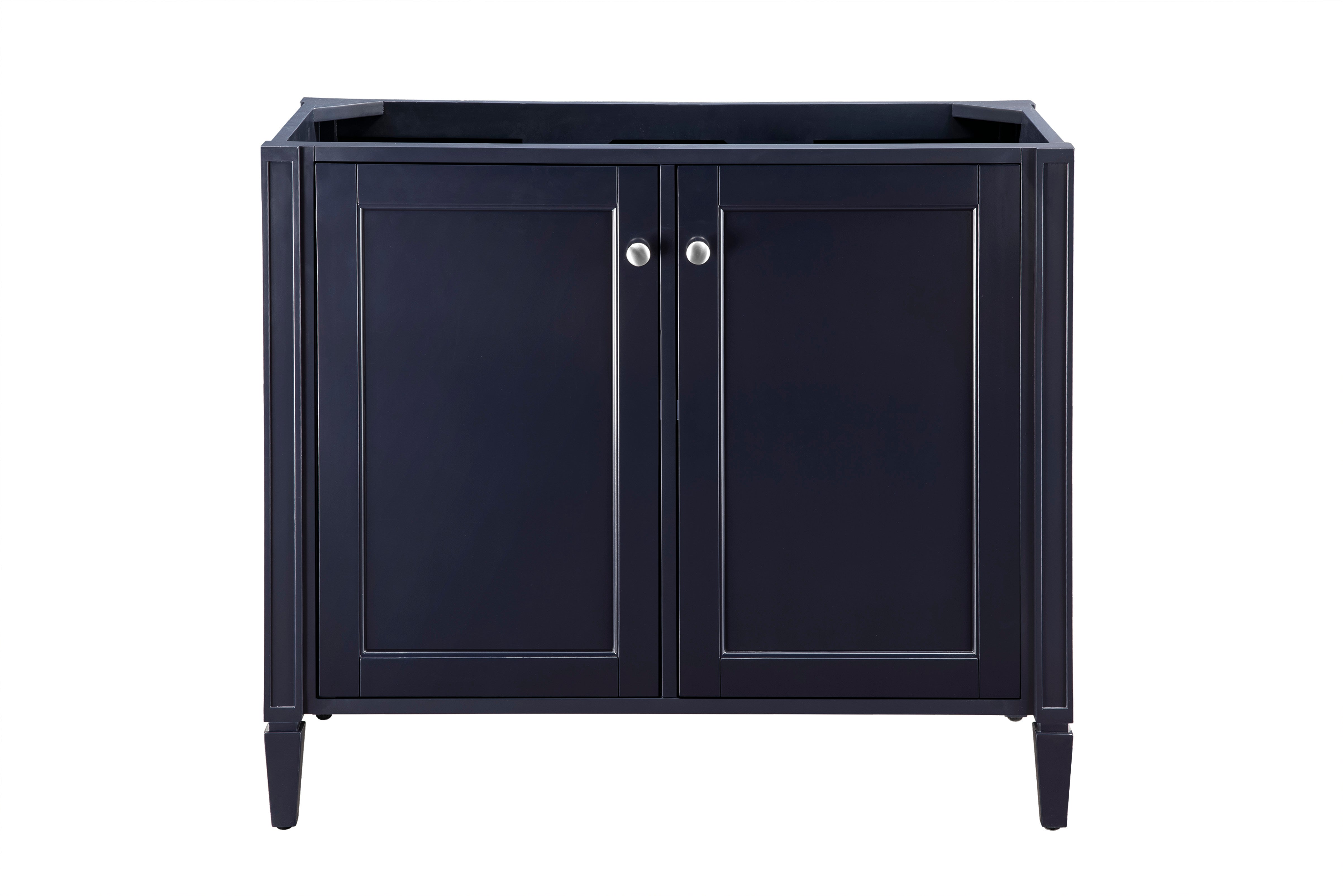 Britannia 39.5 Inch Single Bathroom Vanity Cabinet in Navy Blue - Modern Storage Solution for Small Bathrooms & Powder Rooms