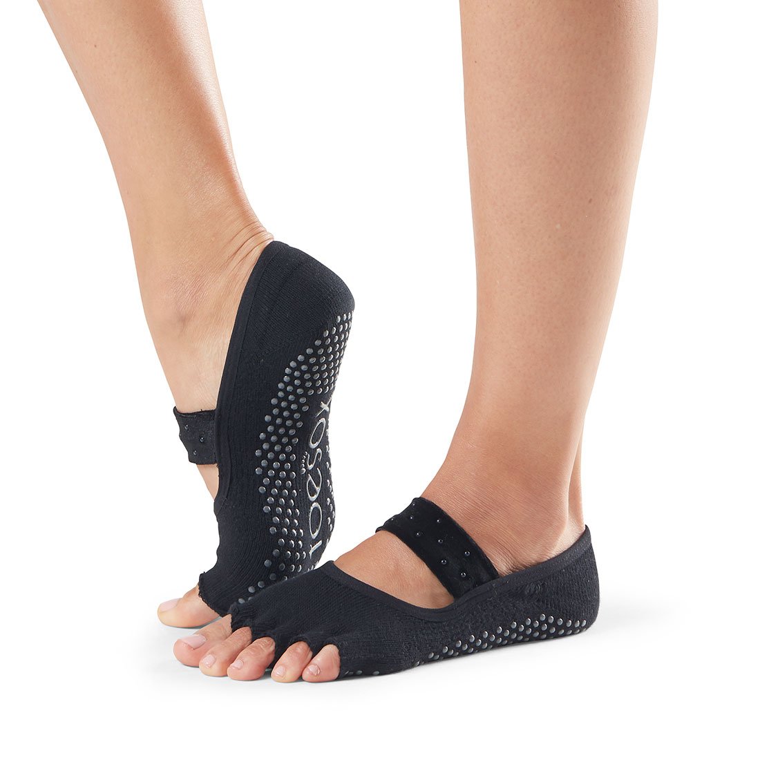 ToeSox Half Toe Mia Grip Socks - Non-Slip Yoga Socks for Pilates, Barre & Dance - Breathable Workout Socks with Arch Support for Women