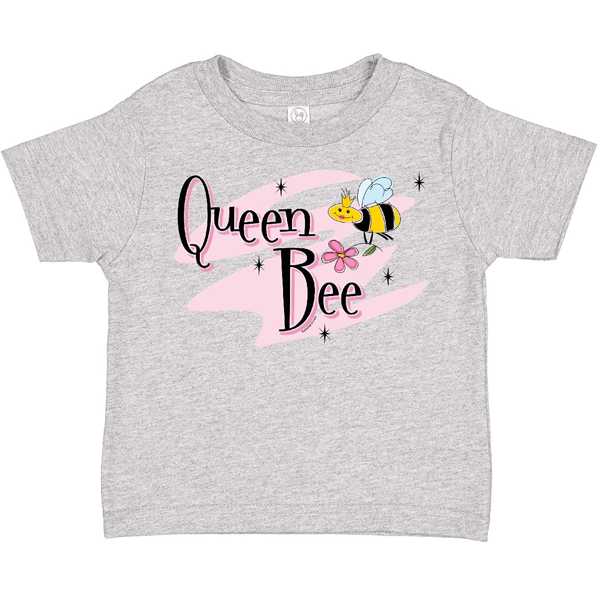 Inktastic Queen Bee Toddler T-Shirt - Cute Bee Graphic Tee for Baby Girls | Soft Cotton Kids Shirt for Playdates, Birthday Parties & Everyday Wear