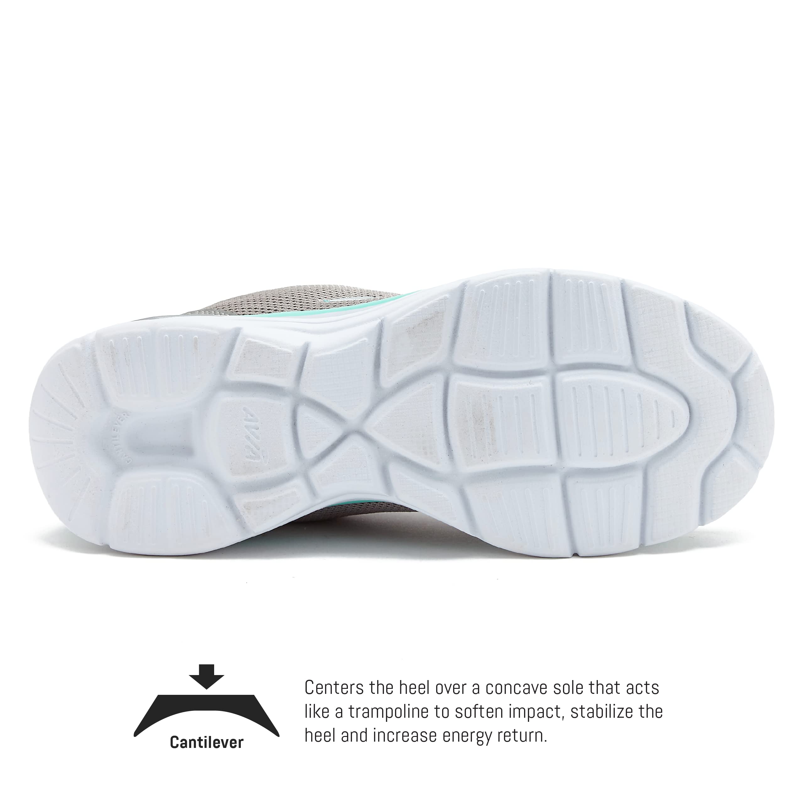 Avia Junction Women's Slip On Sneakers - Comfortable Breathable Memory Foam Lace-Free Casual Shoes for Women | Perfect for Walking, Travel & Everyday Wear