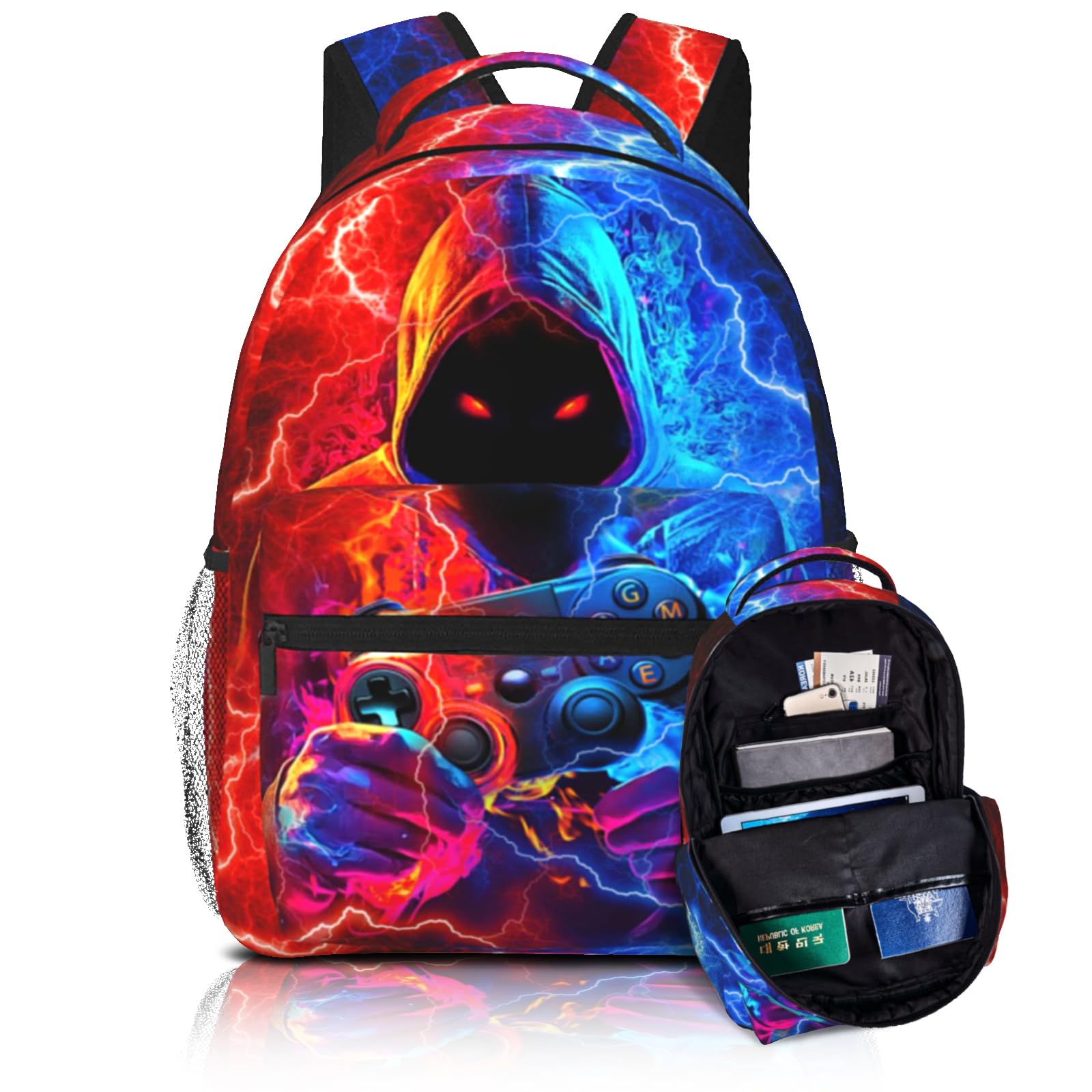 Kids Gaming Backpack for Boys & Girls - Durable School Backpack for Ages 6-18 | Elementary & Middle School Bookbag with Laptop Compartment | Perfect for Travel, School & Daily Use