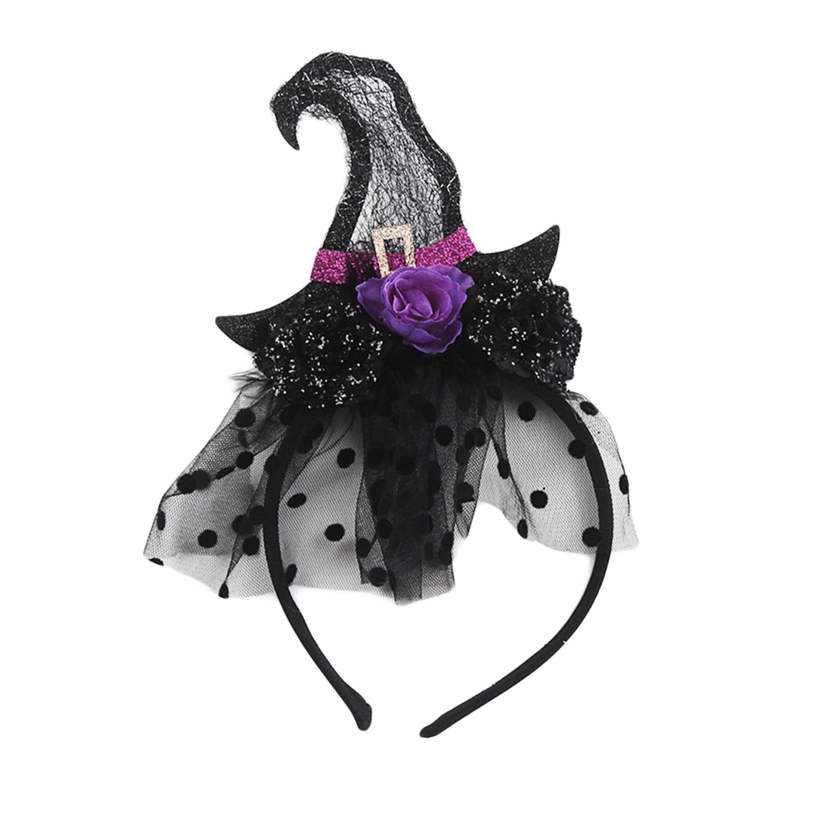 Halloween Witch Hat Headband for Women - Costume Accessory for Halloween Party, Cosplay & Witch Costume | Perfect for Trick-or-Treating, Costume Contests & Spooky Celebrations