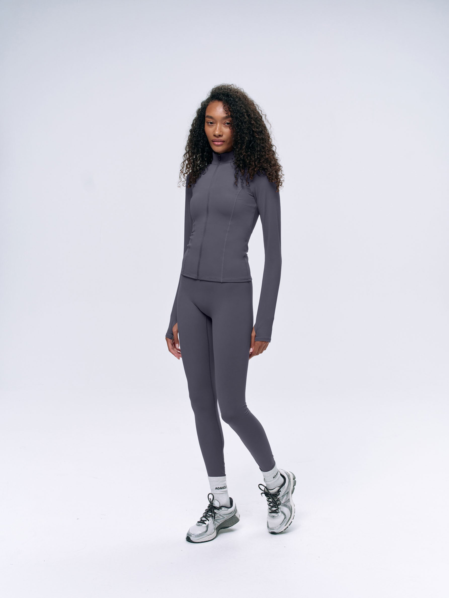 Ultimate Long Sleeve Zip Up Top for Women - Dark Grey | Comfortable & Stylish Pullover for Outdoor Activities, Workouts & Casual Wear