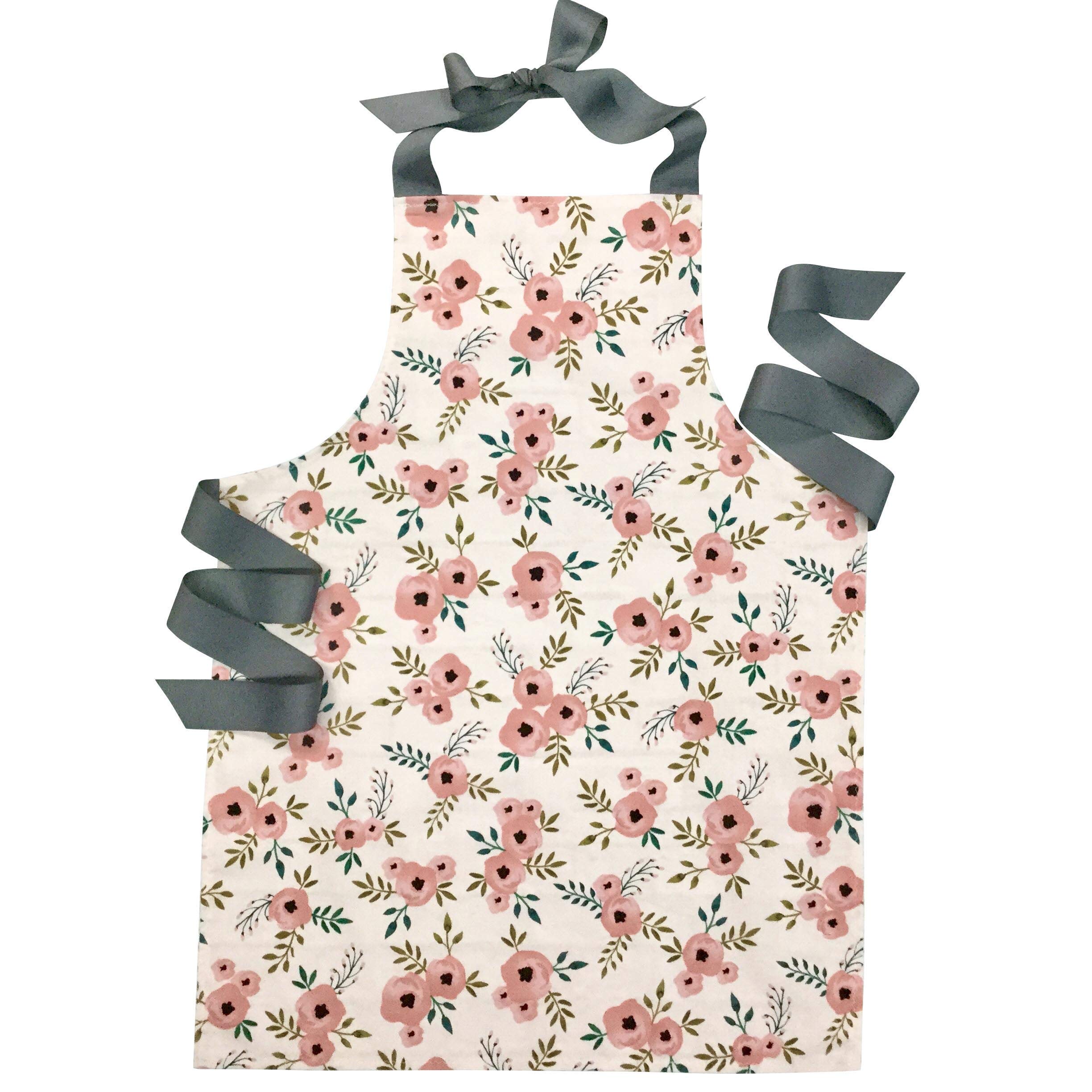 Handmade Blush Pink Apron for Girls - Adjustable & Stylish Kitchen Apron for Baking, Cooking & Crafting - Perfect Gift for Tweens & Teens