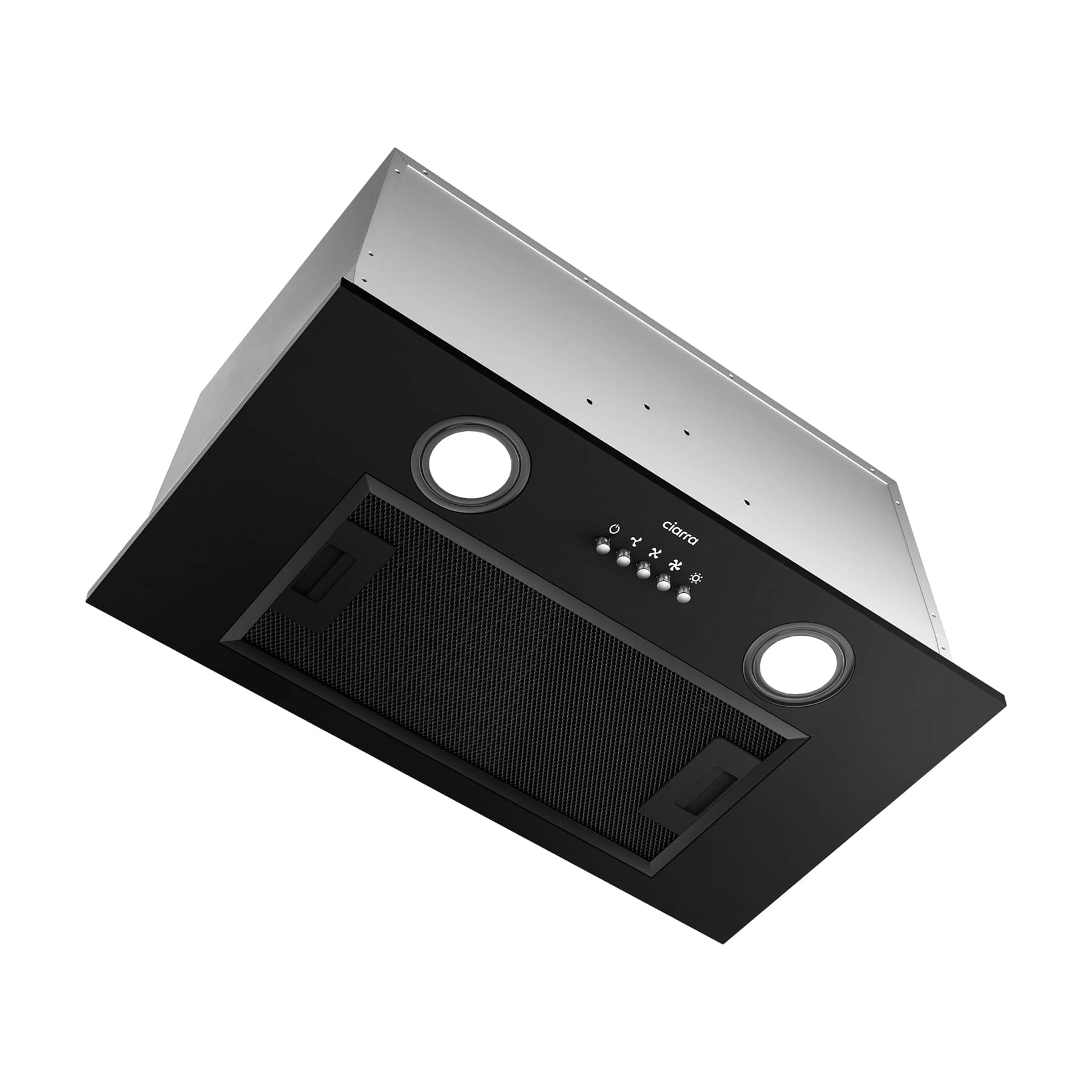 CIARRA 20 Inch Built-In Under Cabinet Range Hood - Black Stove Vent Hood (Model CAB52913E OW) for Kitchen, Home Cooking, and Smoke Removal