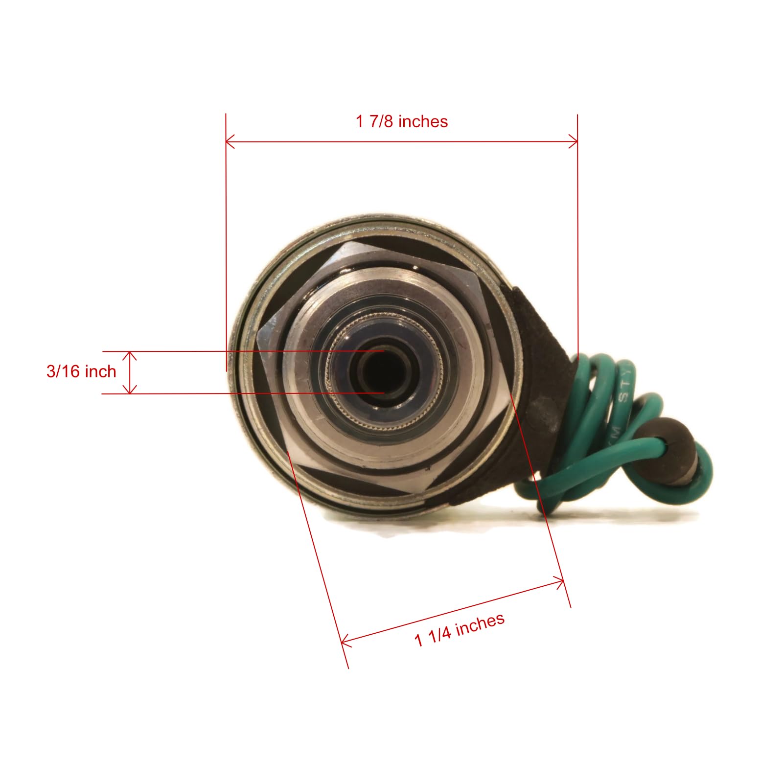 ROP Shop Replacement Meyer 'C' Solenoid 15358 Valve Assembly with Green Wire | Snow Plow Truck & Heavy Equipment Hydraulic System Part