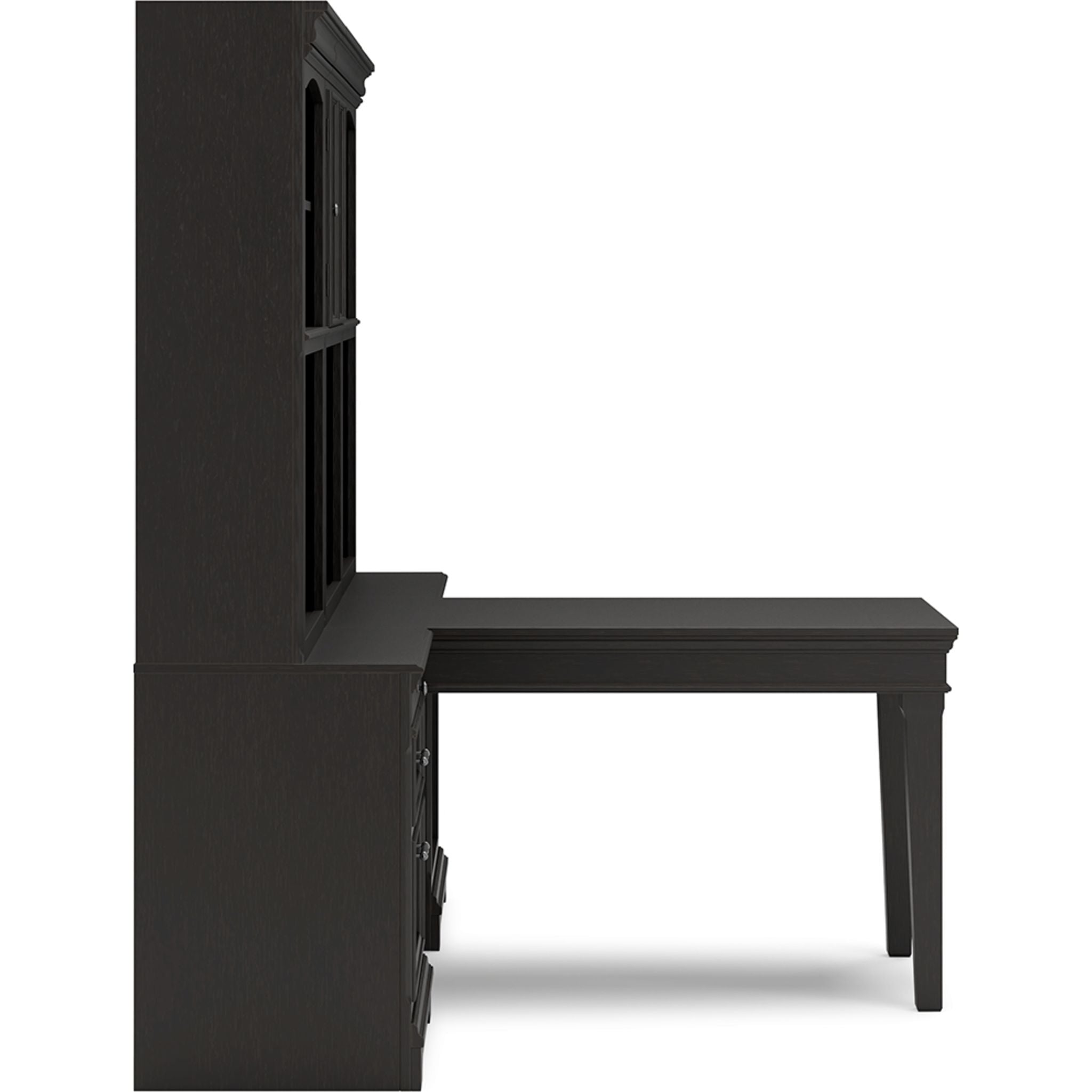 Beckincreek 6-Piece Black Home Office Furniture Set - Desk, Chair & Storage for Modern Workspace & Study Room
