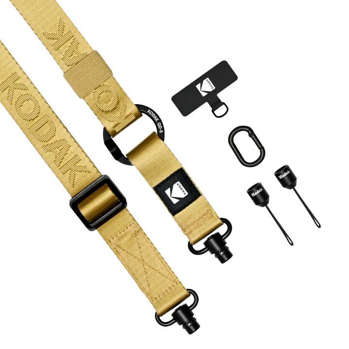 KODAK Multi-Purpose Camera Strap (Khaki) - Durable Adjustable Neck Strap for DSLR, Mirrorless & Film Cameras - Perfect for Travel, Hiking & Photography Enthusiasts