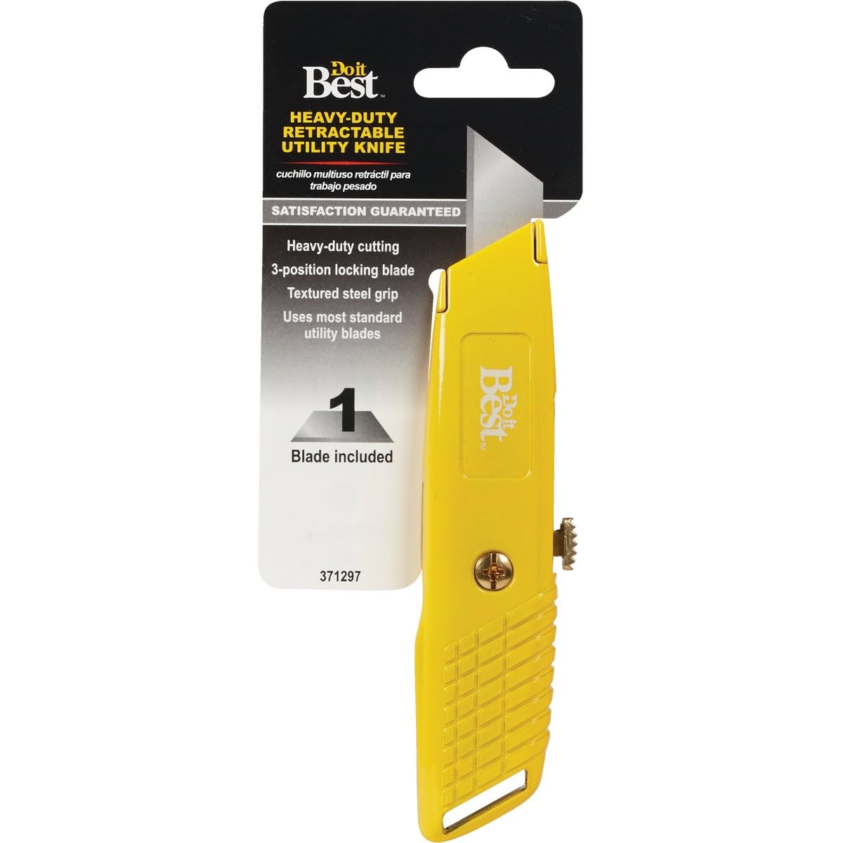 Best Retractable Utility Knife - Heavy Duty Safety Cutter with Pocket Clip for Construction, Warehouse, DIY & Craft Projects - Razor Sharp Blade for Box Opening, Packaging & Home Use