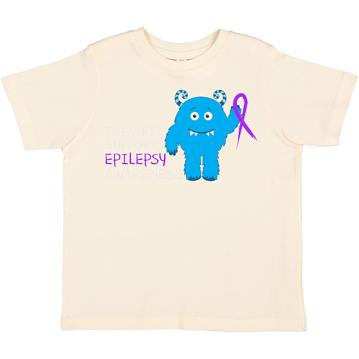 Inktastic Epilepsy Awareness Toddler T-Shirt - Cute Supportive Kids Tee for Boys & Girls - Perfect for Fundraisers, Awareness Events & Everyday Wear