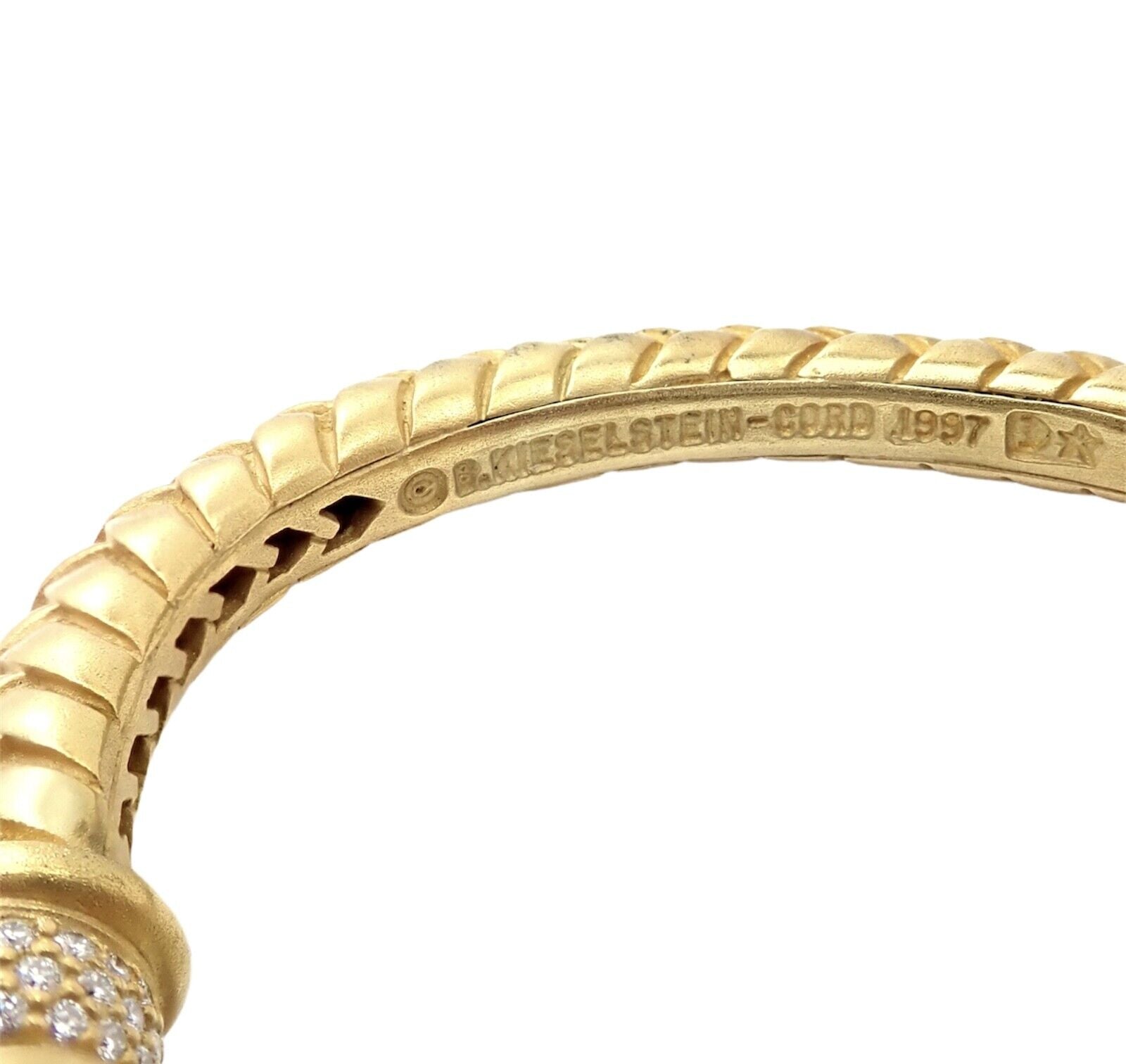 Authentic Kieselstein Cord 18k Yellow Gold Diamond Alligator Head Bracelet - Luxury Jewelry for Women, Perfect Gift for Anniversary & Special Occasions