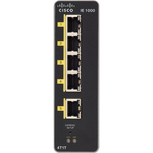 Cisco IE 1000 4T1T LM 5-Port 10/100MB Industrial Ethernet Switch - Rugged Network Solution for Factory Automation & Harsh Environments