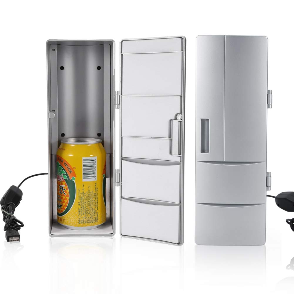 Belissy Mini Refrigerator - Compact USB-Powered Fridge Freezer for Cans, Drinks & Beer | Portable Cooler & Warmer for Travel, Car, Office & Home Use | Perfect for Road Trips, Dorm Rooms & Small Spaces