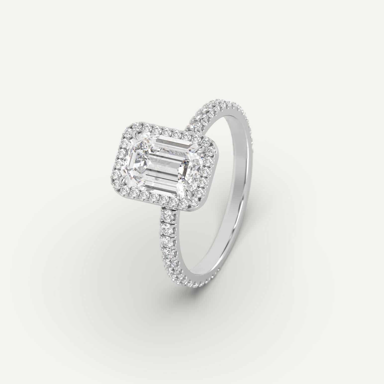 2 Carat Emerald Cut Diamond Ring - Elegant Solitaire Engagement Ring for Women | Perfect for Proposals, Weddings & Anniversaries