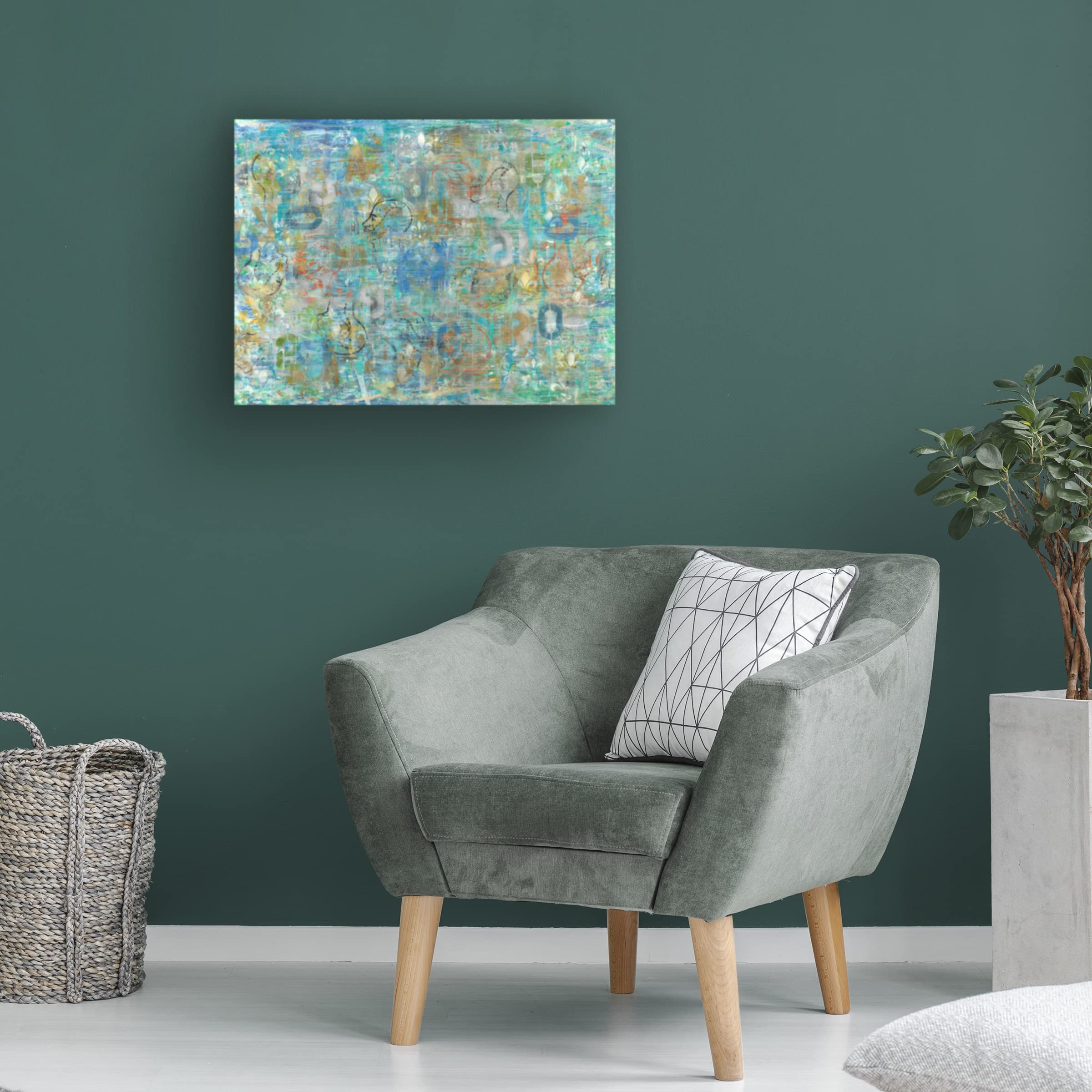 Trademark Fine Art 'Mind Blown' Canvas Wall Art by Sona - Modern Abstract Painting for Living Room, Bedroom & Office Decor
