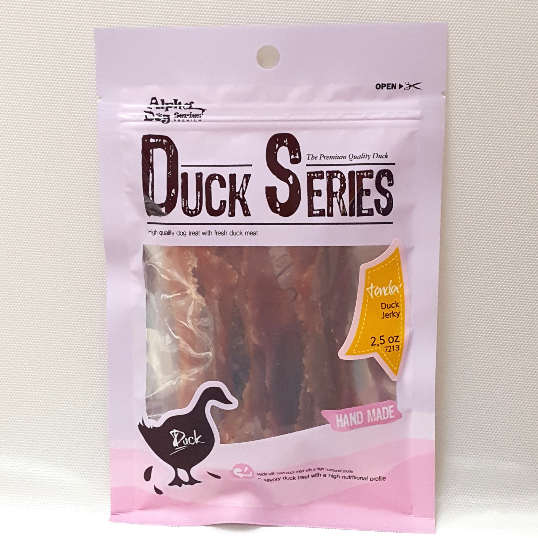 Premium Soft & Chewy Dog Jerky Treats - Duck, Chicken & Fish Flavors - Healthy, Delicious Natural Snacks for Dogs - Tender Duck Jerky Slices 1.5oz (Pack of 10) - Perfect for Training Rewards & Daily Treats