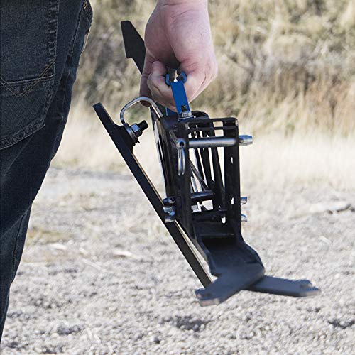 PT Scout Stand and Target Plate - 40% IPSC - Rifle Rated AR550 Steel Shooting Target for Outdoor Range Practice, Tactical Training, and Competitive Shooting