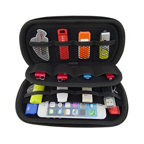 Premium USB Drive Organizer Case - Large Capacity Storage for USB Flash Drives & Electronics Accessories (Blue) - Perfect for Office, Travel, and Data Organization