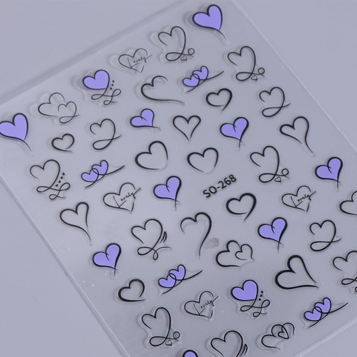 3D Heart Nail Stickers - Valentine's Day Manicure Decor for Nail Art