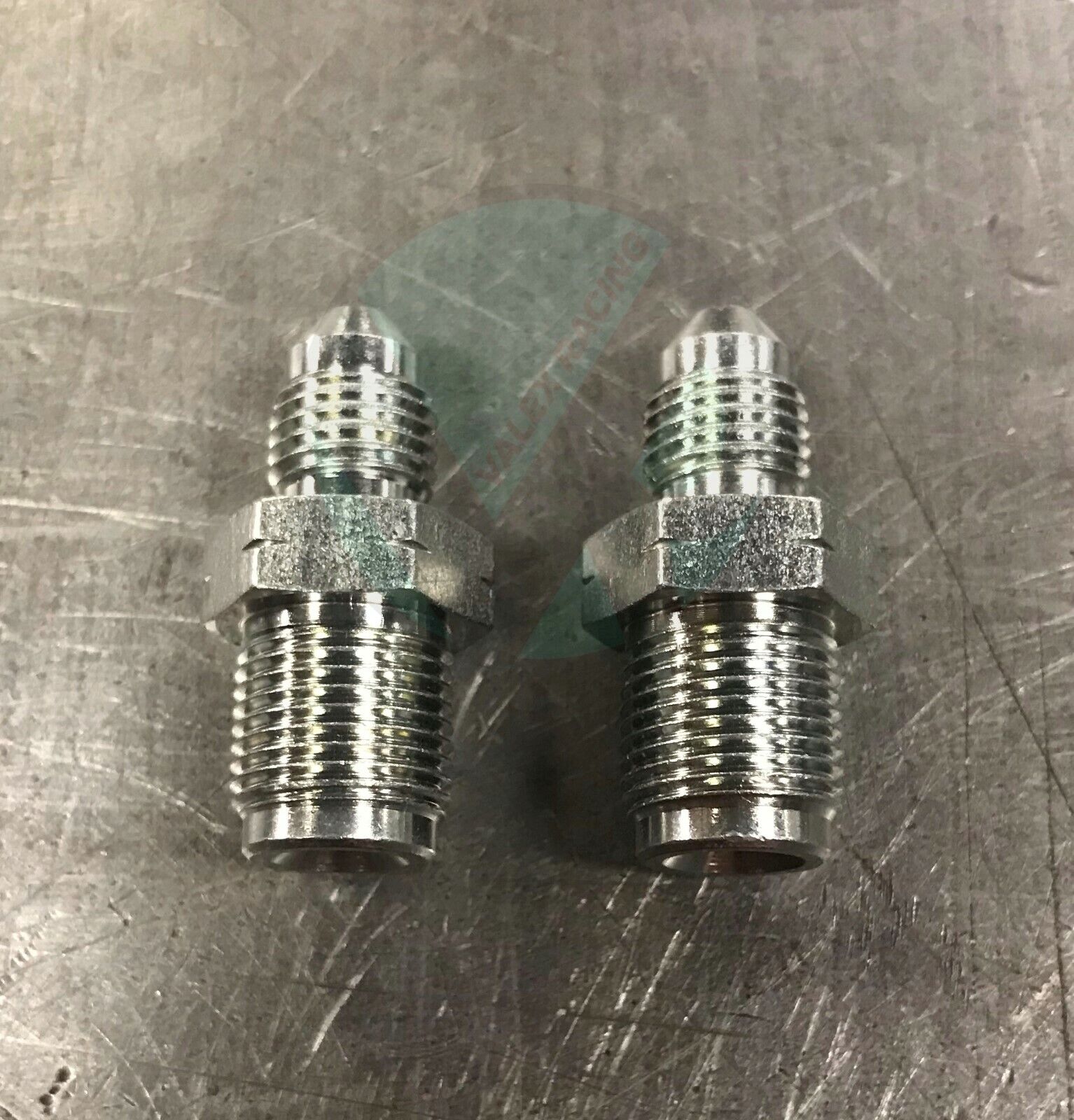 2 Pack Steel Brake Line Adapter Fittings M12 x 1.0 (Metric 12mm) to 3AN 3AN3 - Compatible with Automotive, Motorcycle & Truck Brake Systems - Perfect for Hydraulic Line Conversions & Upgrades