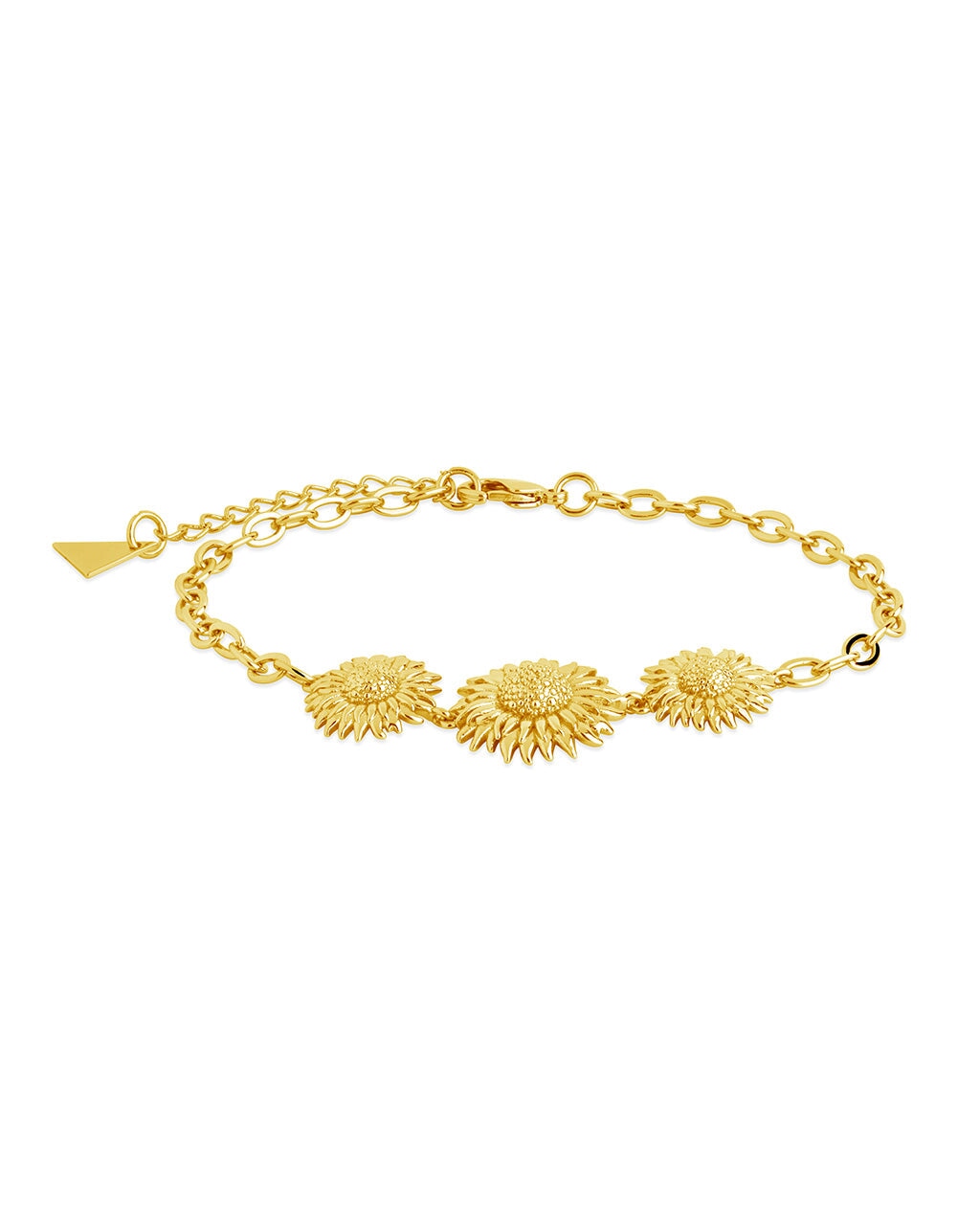 Solaris Sunflower Chain Bracelet for Women - Dainty Gold Plated Floral Jewelry Gift for Her - Perfect for Everyday Wear, Parties & Special Occasions