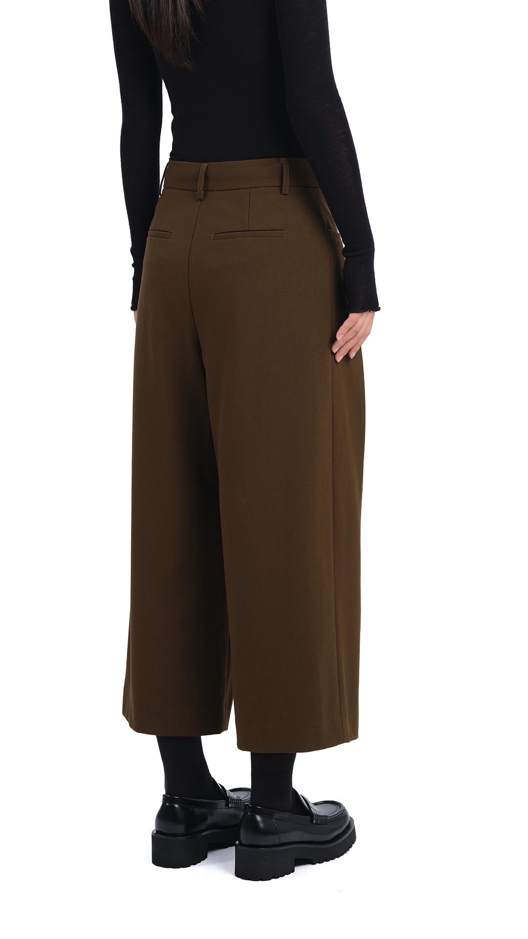 Stylish Wide Leg Ankle Pants for Women - Comfortable High Waisted Trousers with Pockets | Perfect for Office, Casual Outfits & Travel