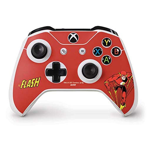 Official Warner Bros Flash Portrait Gaming Skin Decal for Xbox One S Controller - Custom Protective Cover for Enhanced Grip & Style - Perfect for Gamers, Collectors & Gift Giving