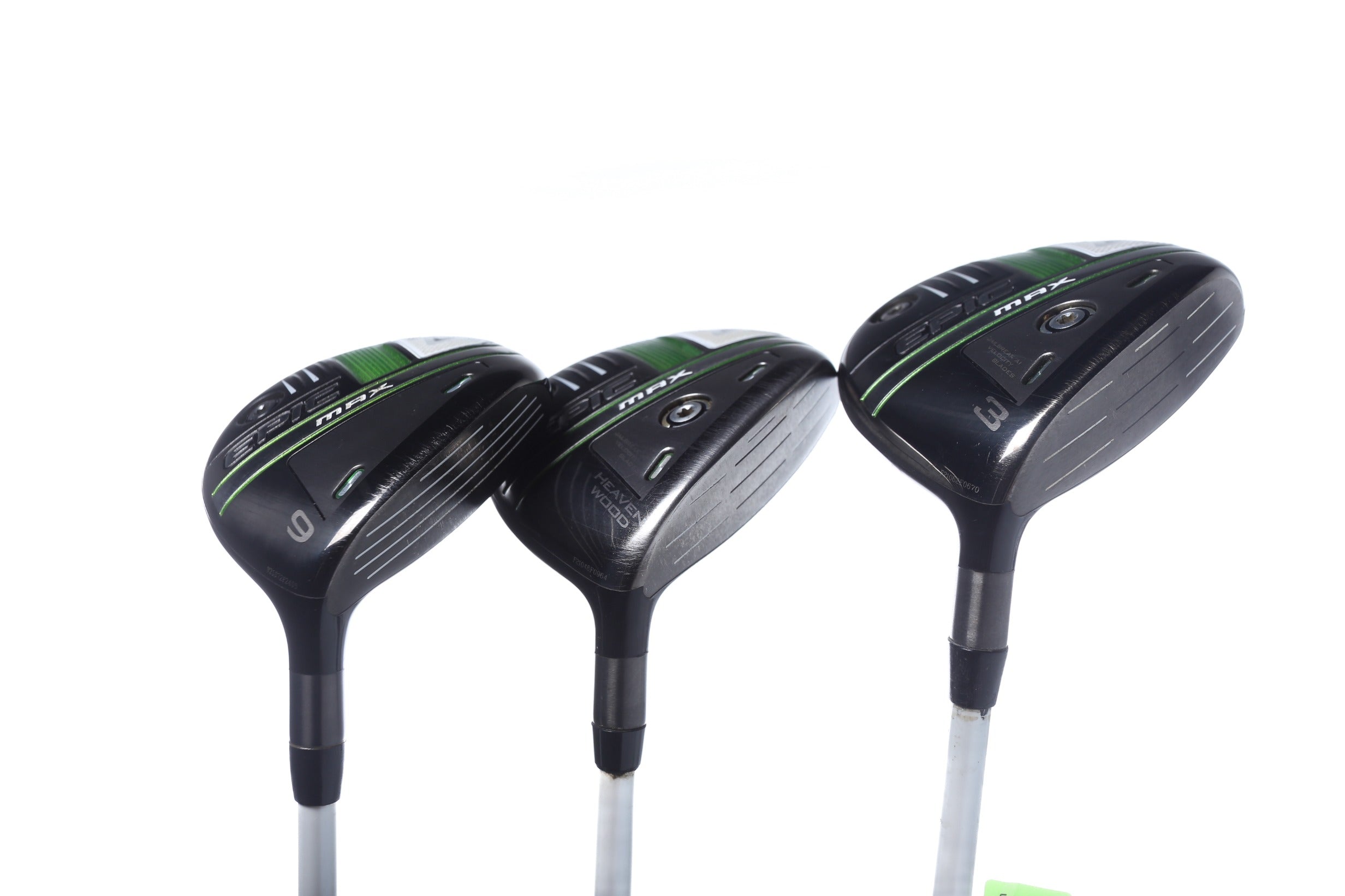 Premium Used Callaway Epic MAX Women's Golf Wood Set - Right Handed 3 Wood, 7 Wood, 9 Wood with Ladies Flex - Perfect for Female Golfers & Beginners on the Course