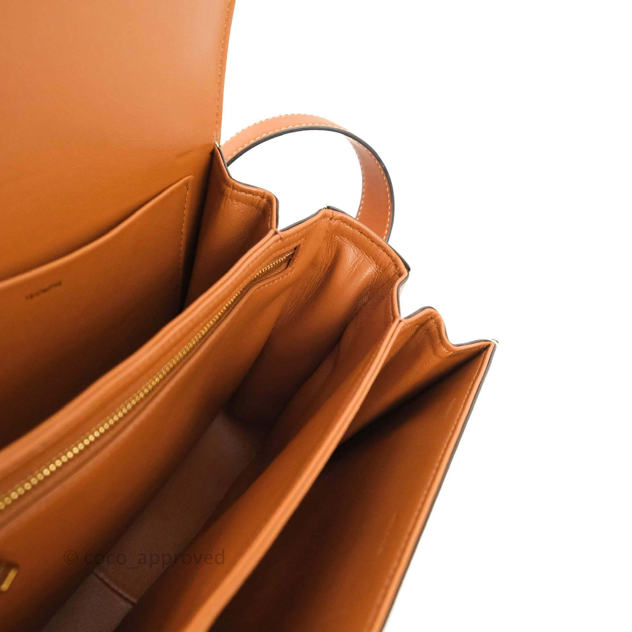 Celine Medium Triomphe Bag in Jacquard Canvas & Tan Calfskin with Chain Strap - Luxury Crossbody Purse for Women, Perfect for Work, Date Night & Travel