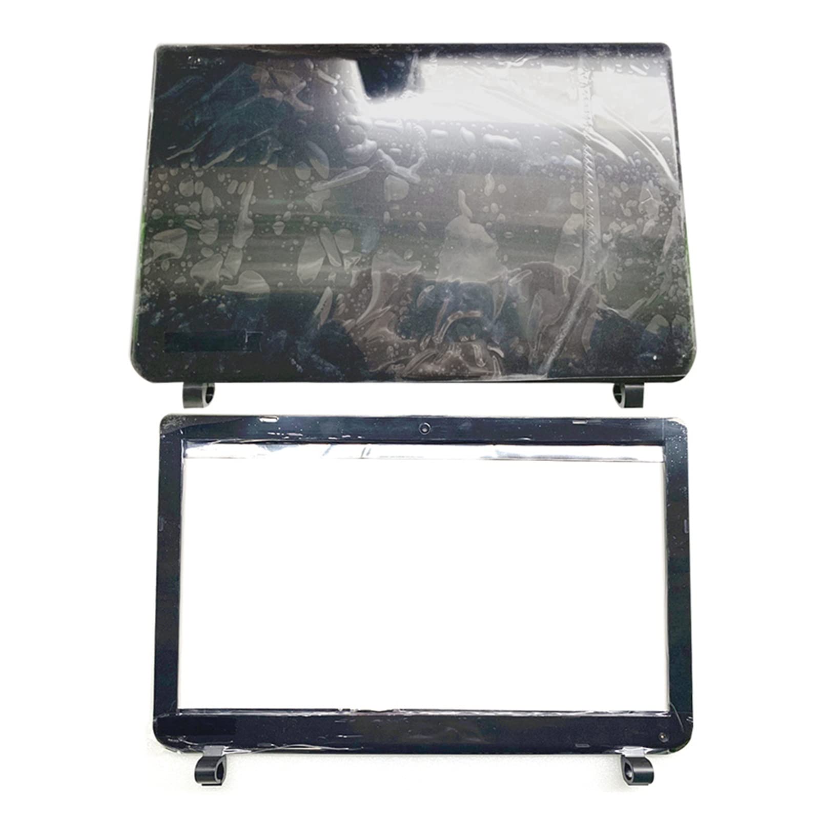 Compatible Toshiba Satellite L50B L50-B L55-B S55T-B S55-B Laptop LCD Back Cover Front Bezel Hinges B1BLI0RC02S DTG33BLILC00 Replacement Part - Black AB Cover for Screen Protection & Repair
